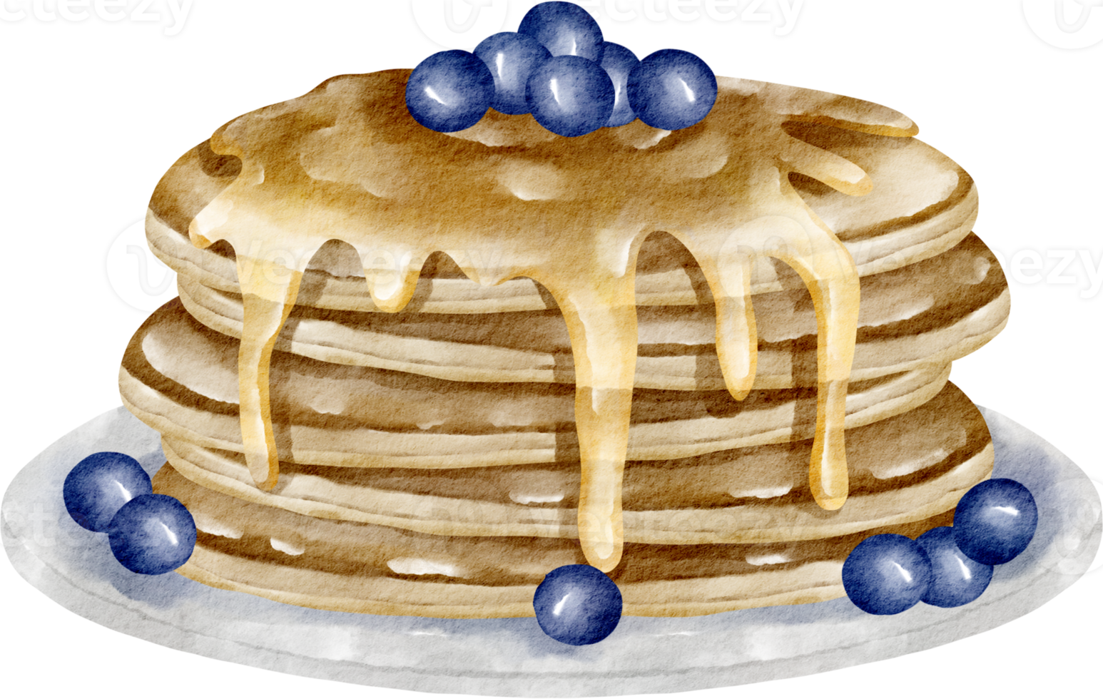 watercolor pancake breakfast png