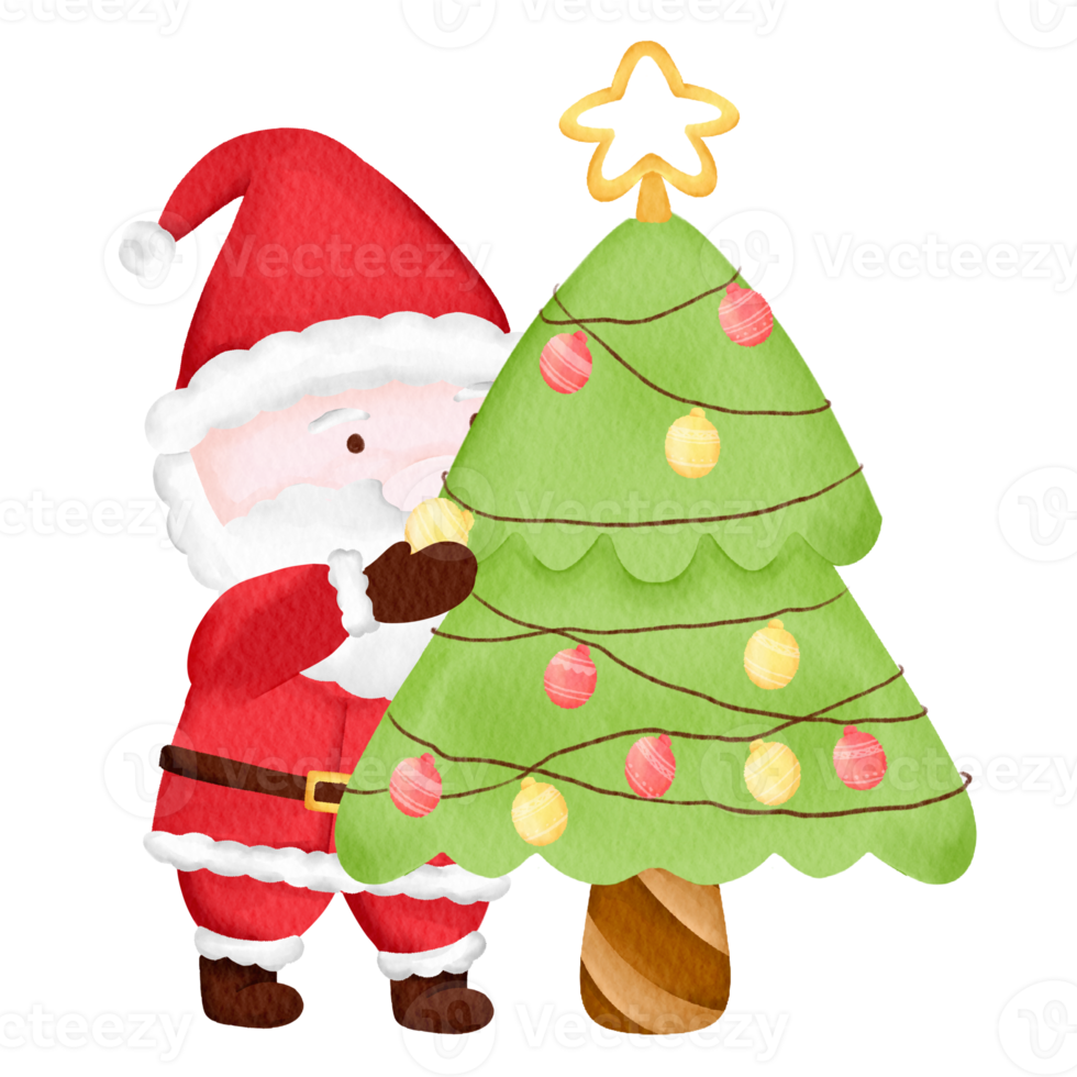 watercolor santa claus png