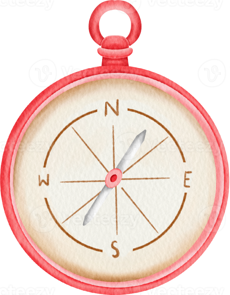 watercolor compass cute clip art png