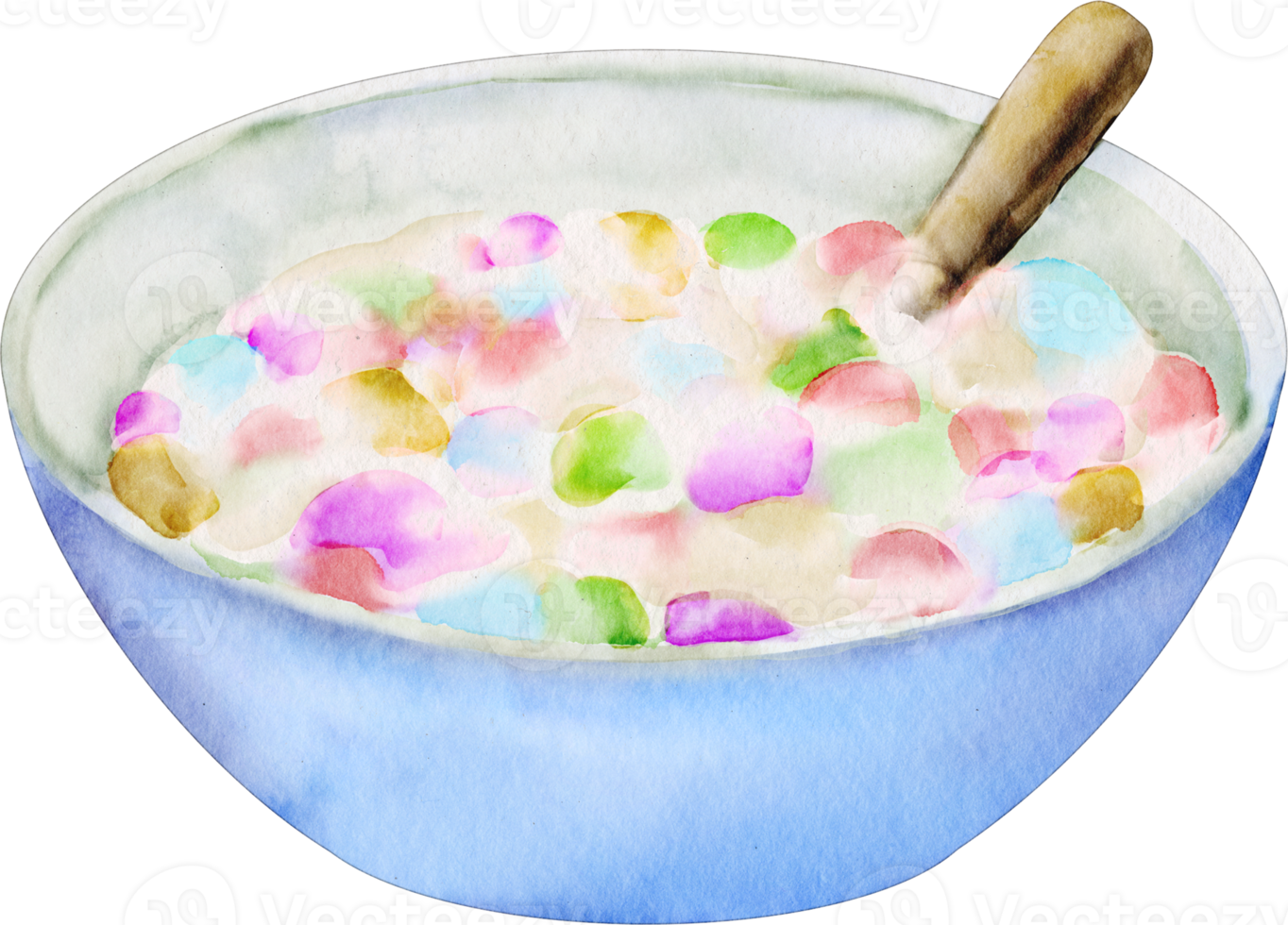 watercolor cereal breakfast clip art png