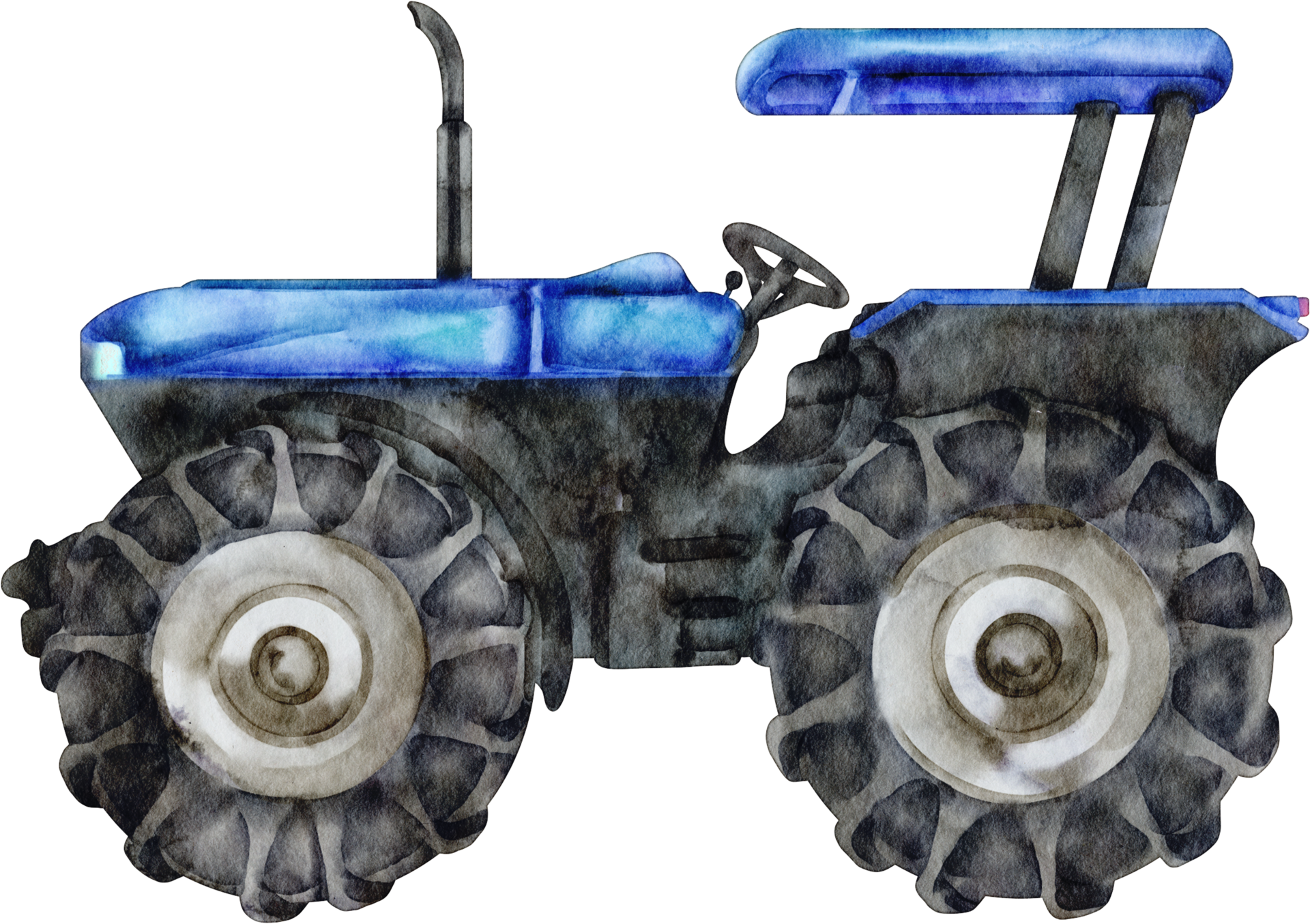 watercolor farm tractor 16537781 PNG