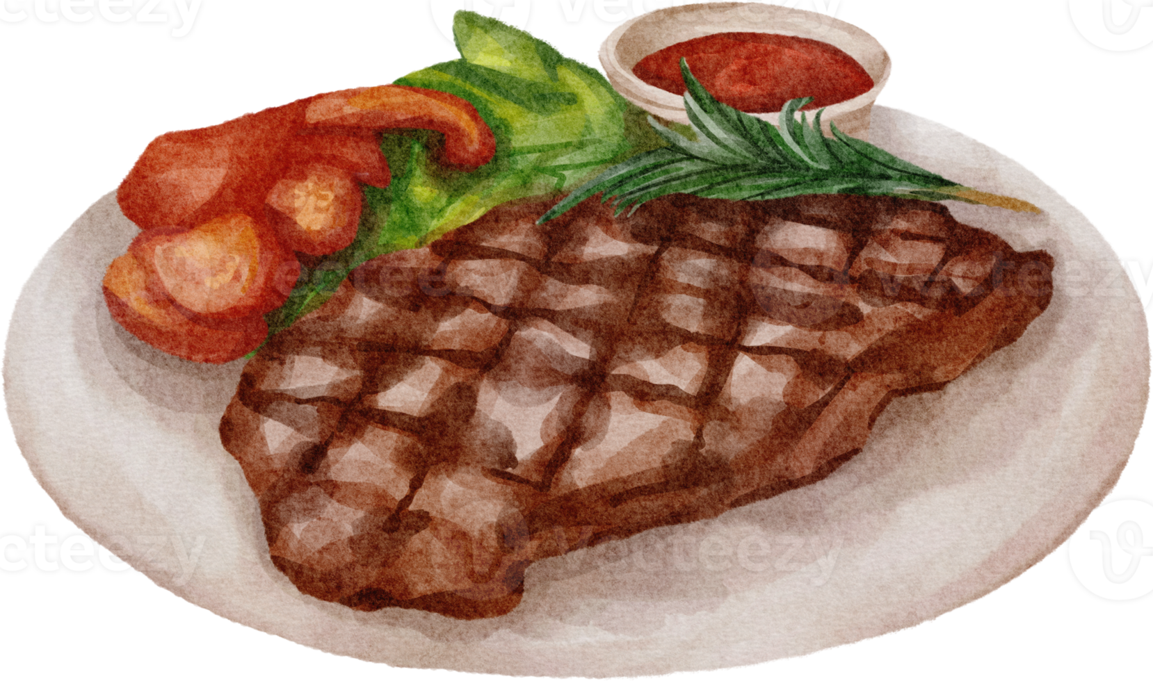 watercolor steak clip art png