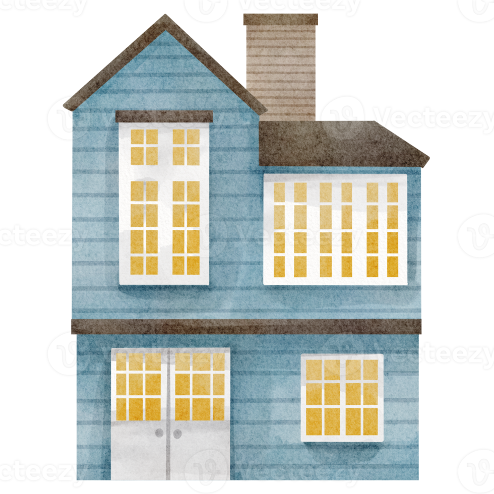 watercolor house clip art png