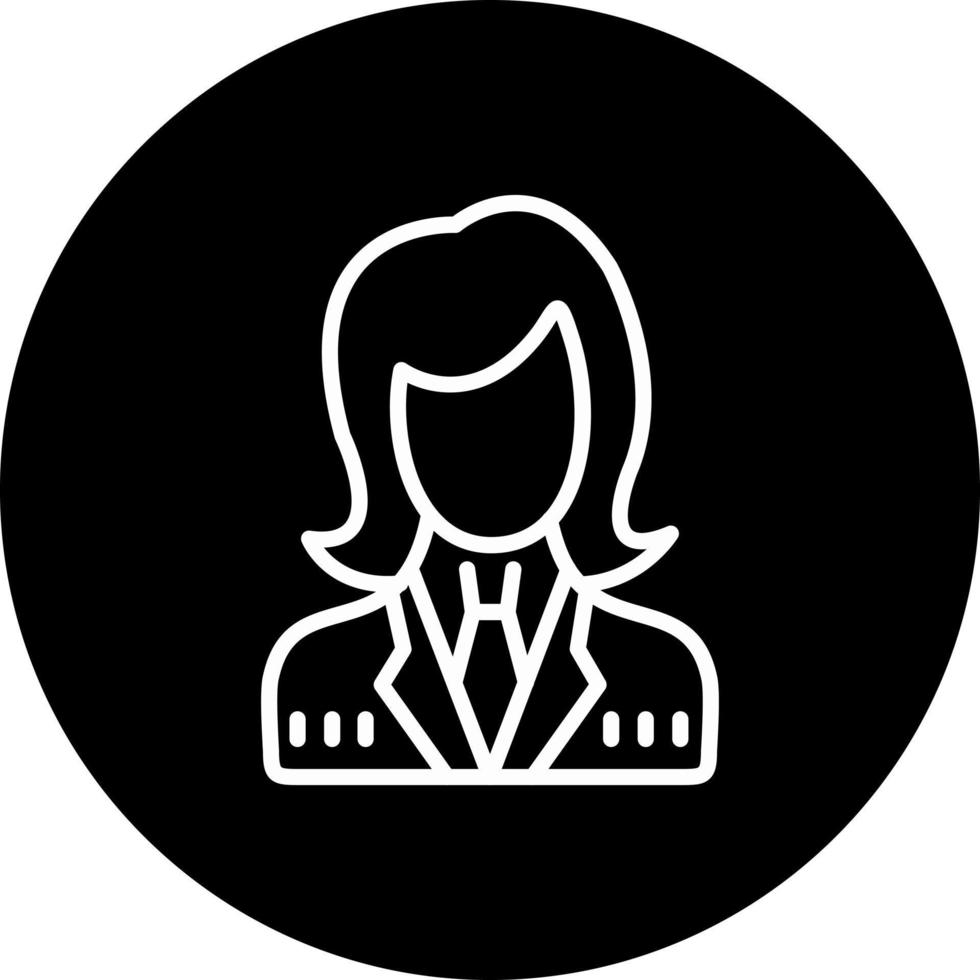 icono de vector de mujer