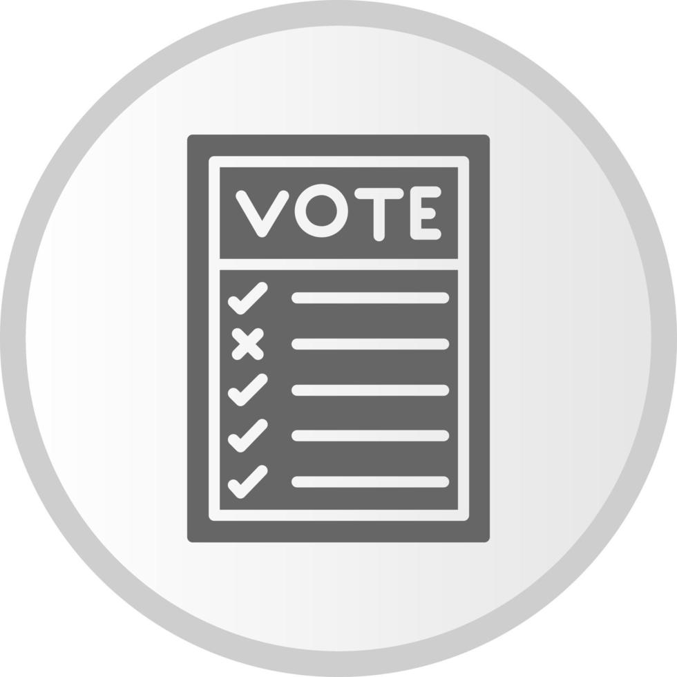 Ballot Paper Vector Icon