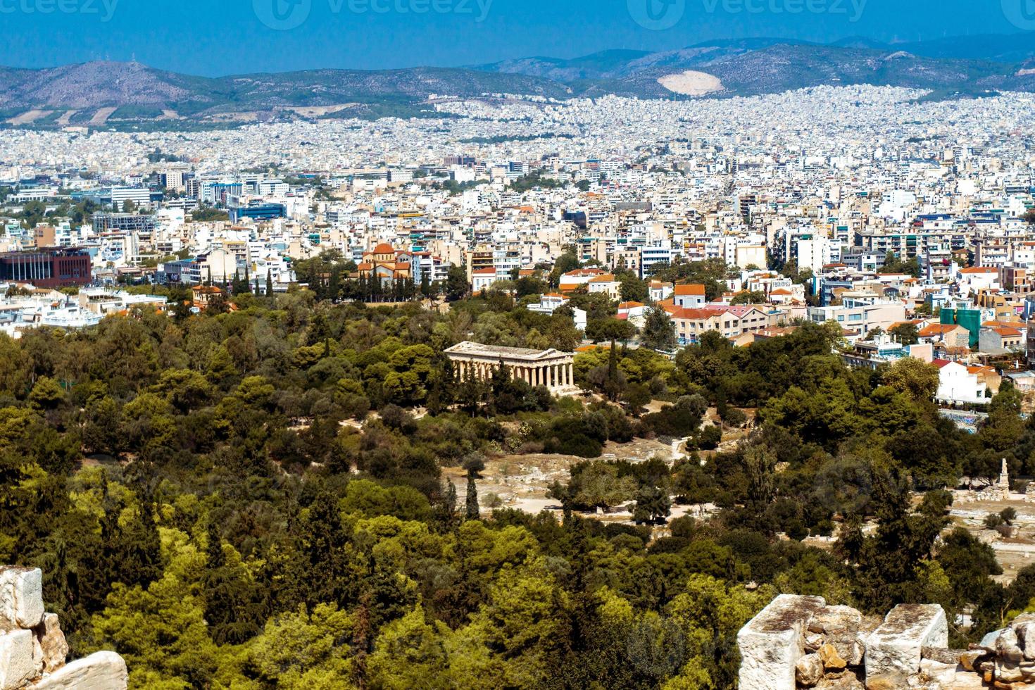 view of the city of Athens photo
