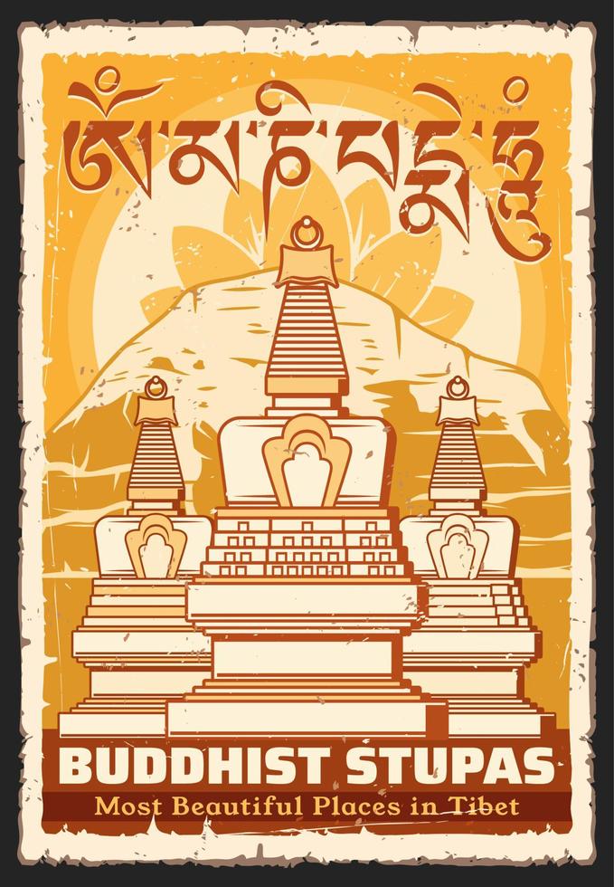 Buddhism religion shrine landmarks banner vector