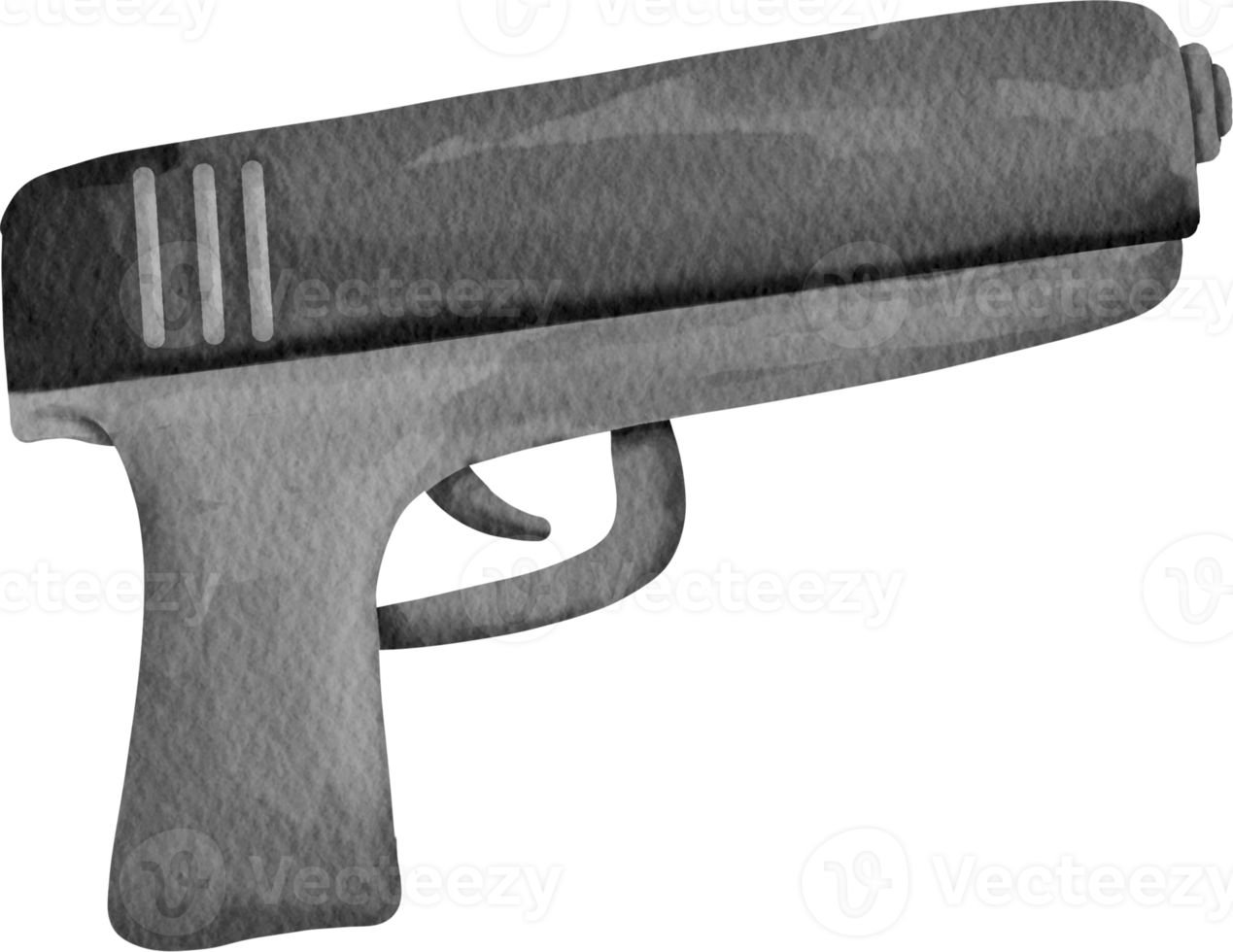 watercolor police gun png