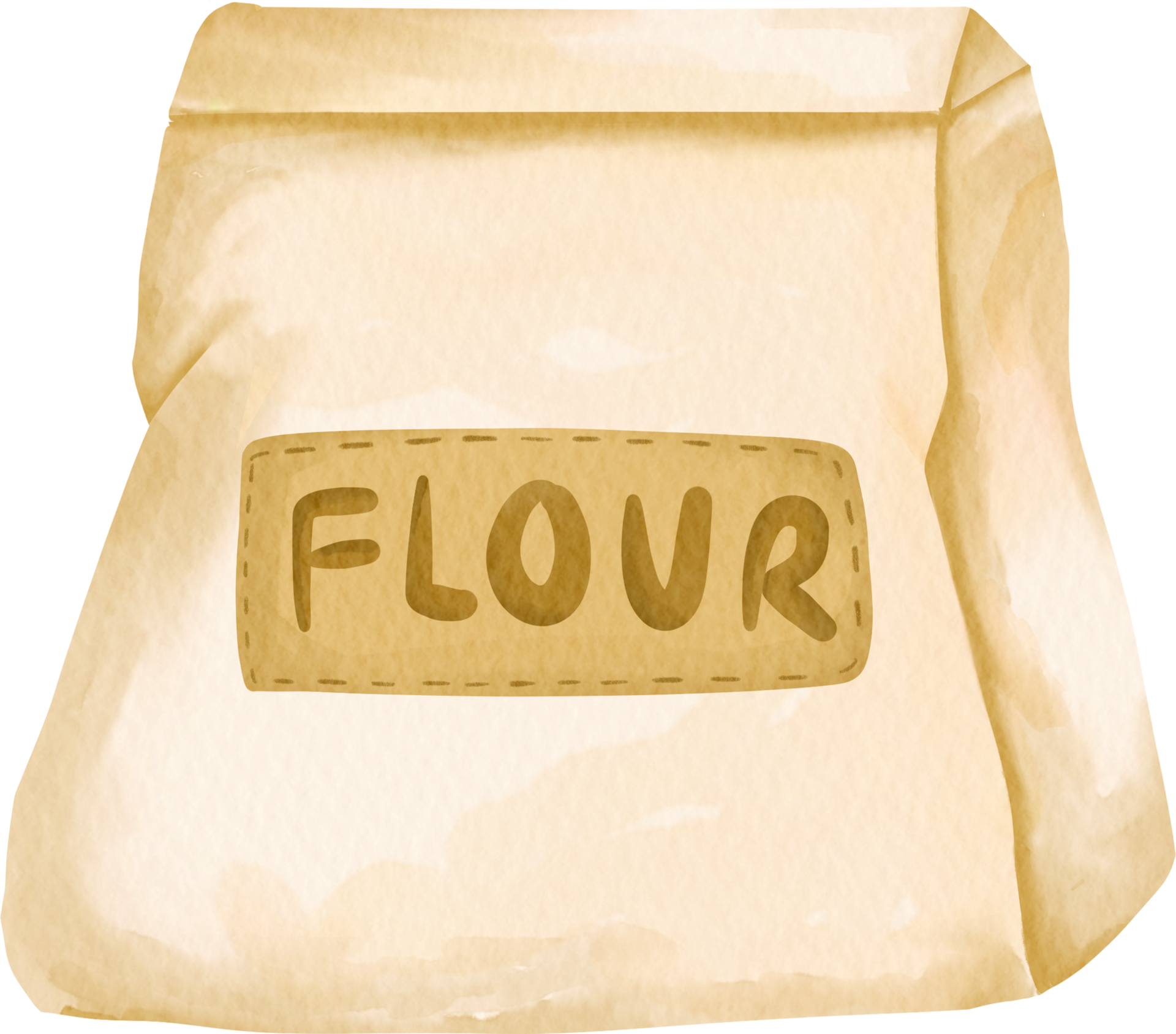 Watercolor Flour Clip Art 16539755 PNG