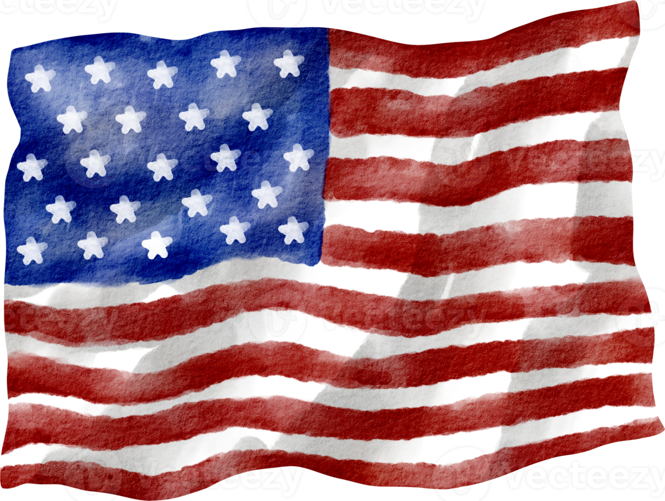 watercolor american flag png