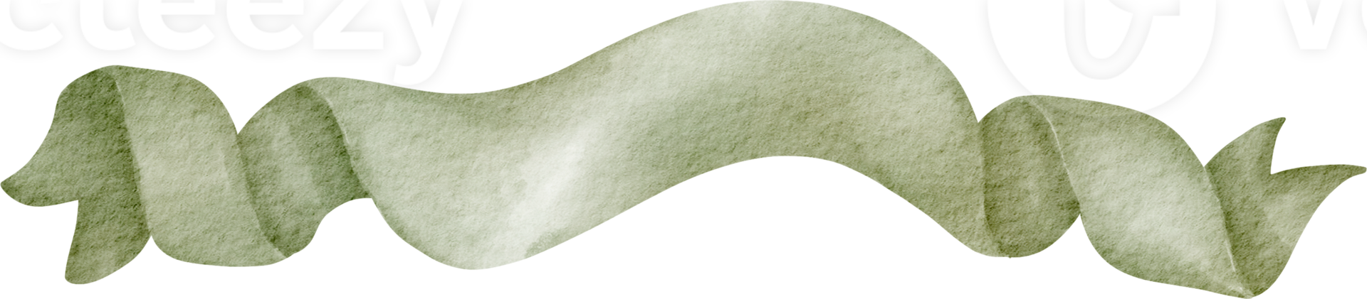 waterverf groen lint png