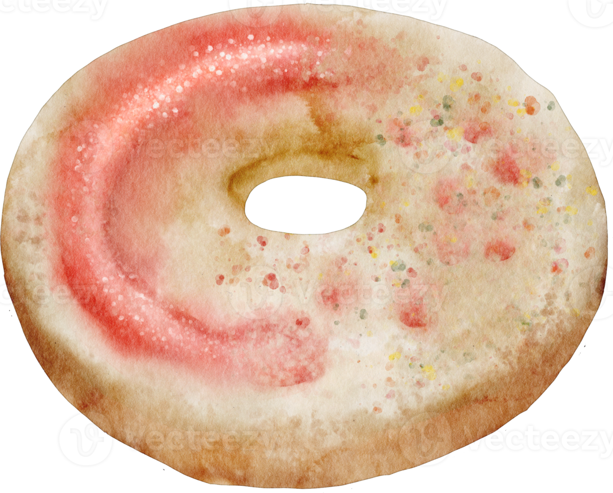 watercolor donut bakery png