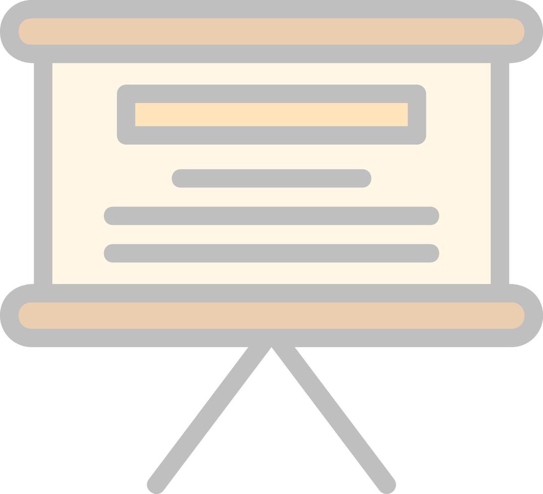 White Board Vector Icon Design