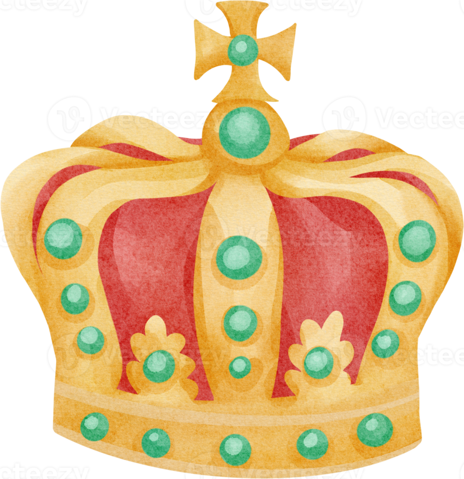 watercolor crown cute png