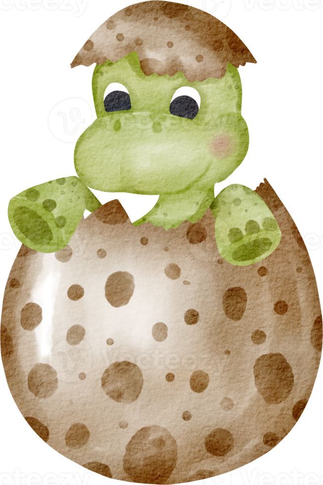watercolor dinosaur egg png