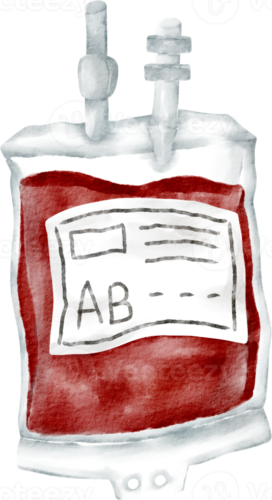 watercolor medical blood bag 16540586 PNG