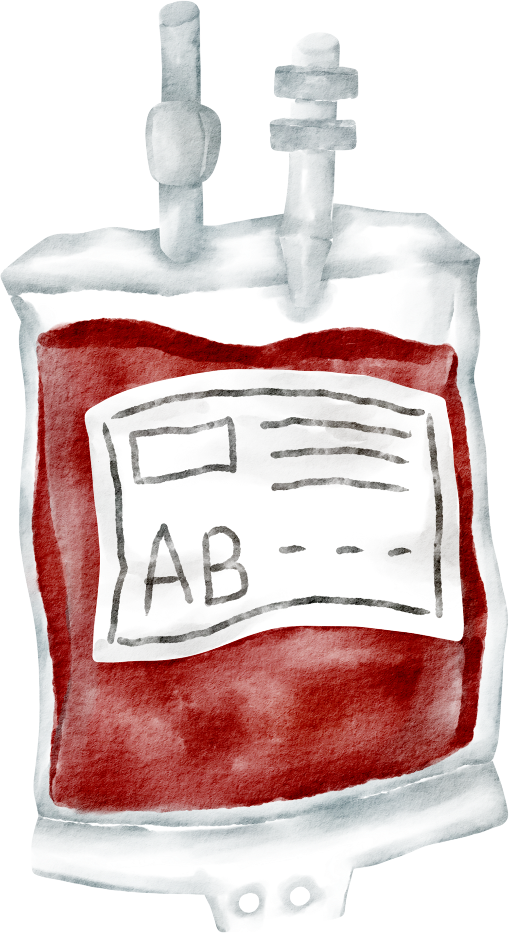 watercolor medical blood bag 16540586 PNG