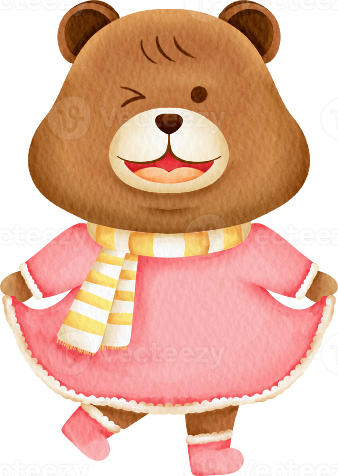 watercolor teddy bear png