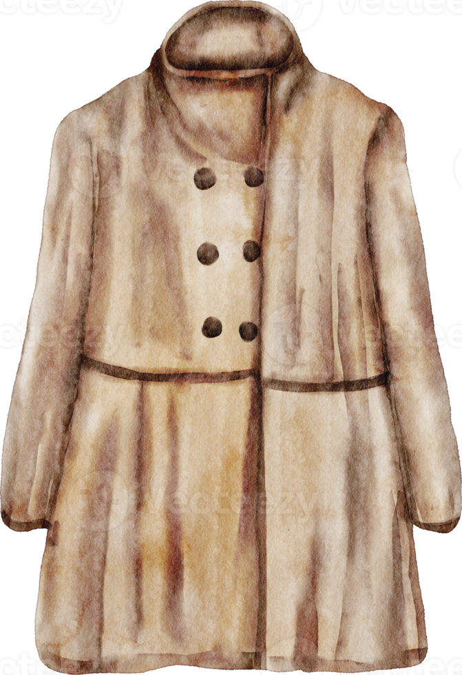 watercolor coat jacket png