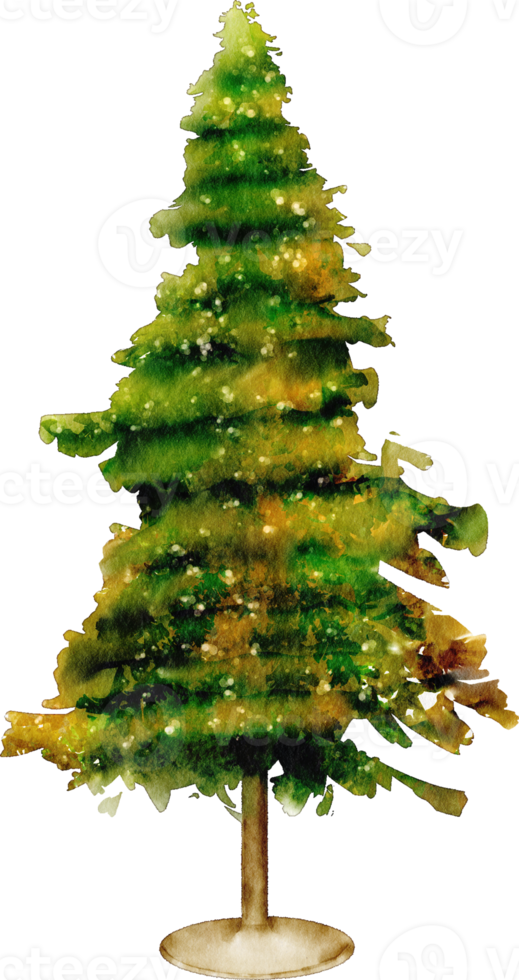 watercolor christmas tree png