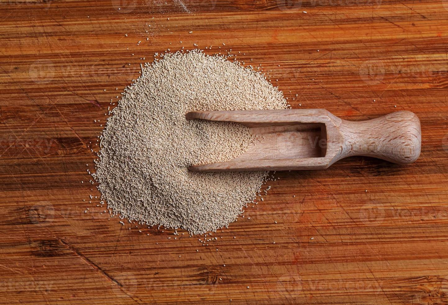 Dry yeast background for use as a background image or texture. photo