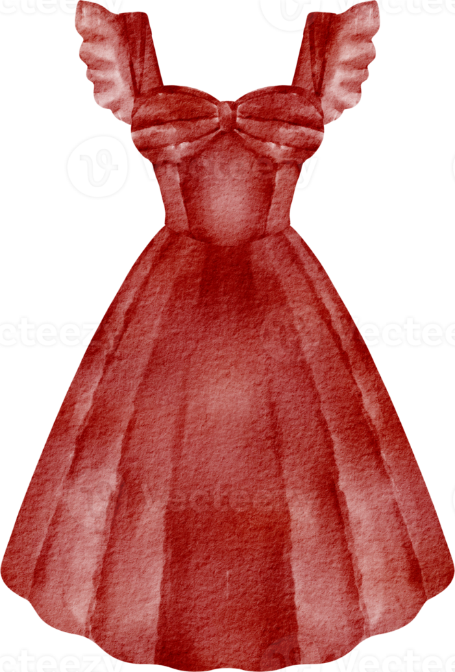 Aquarell Modekleid png