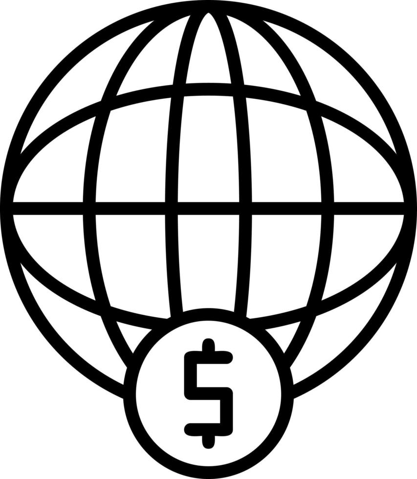 diseño de icono de vector financiero mundial