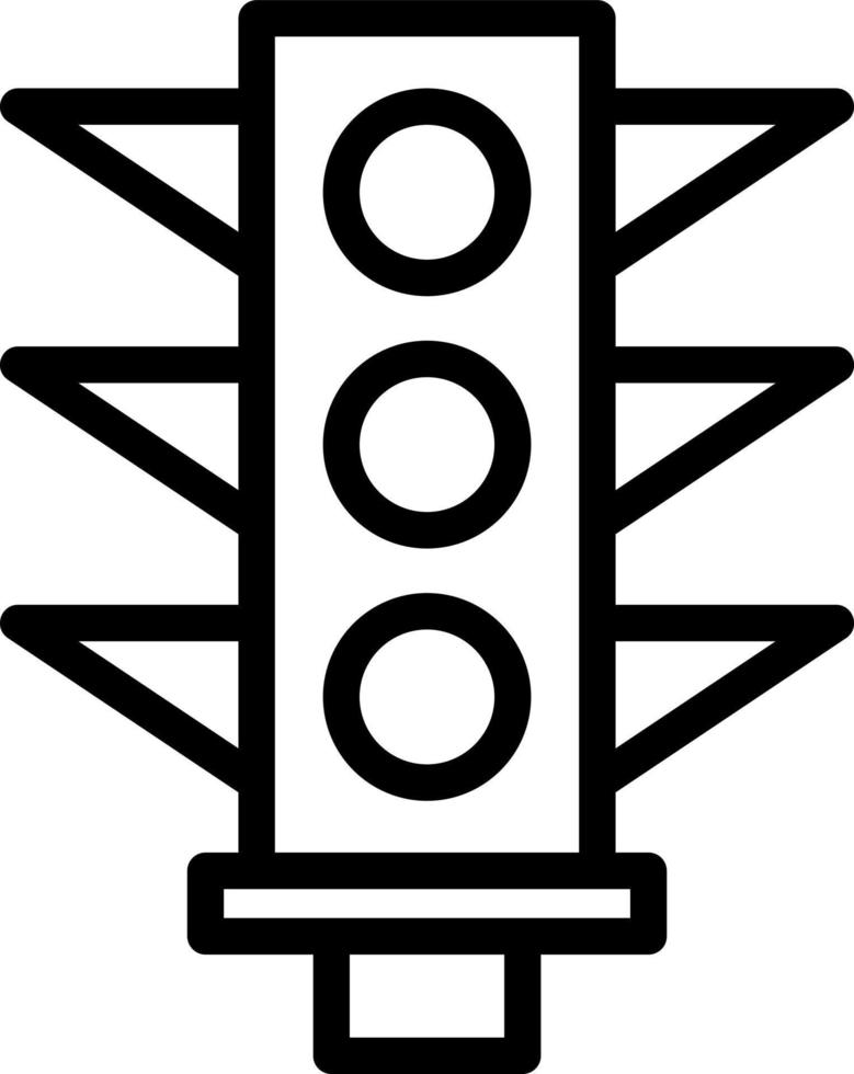 Traffic Signal Vector Icon Design