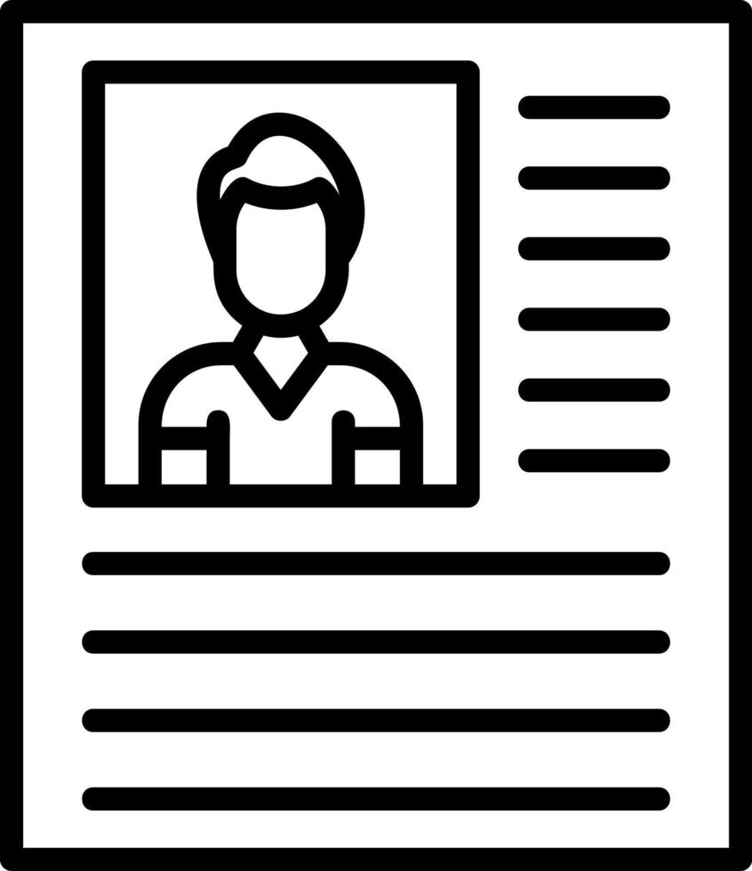 Personal Profile Vector Icon Design