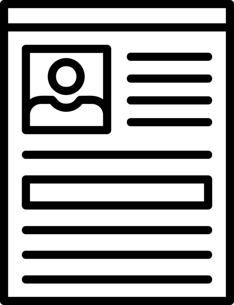 Curriculum Vector Icon Design