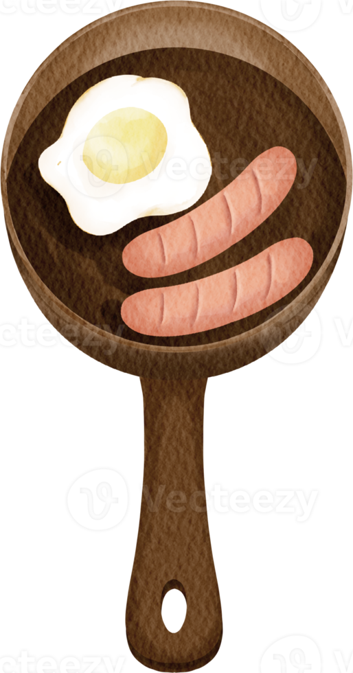 clipart de petit déjeuner aquarelle png