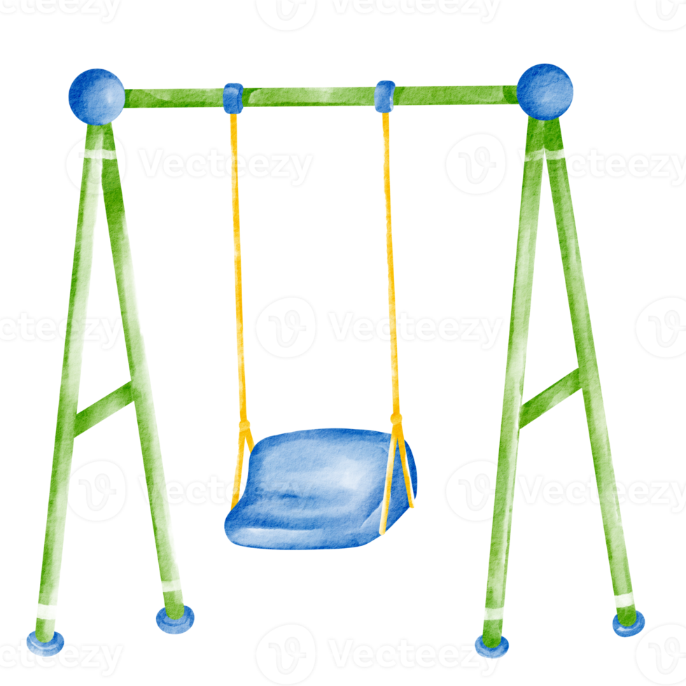 parc de jeux pour enfants aquarelle png