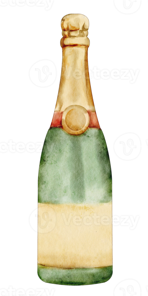 waterverf Champange klem kunst png