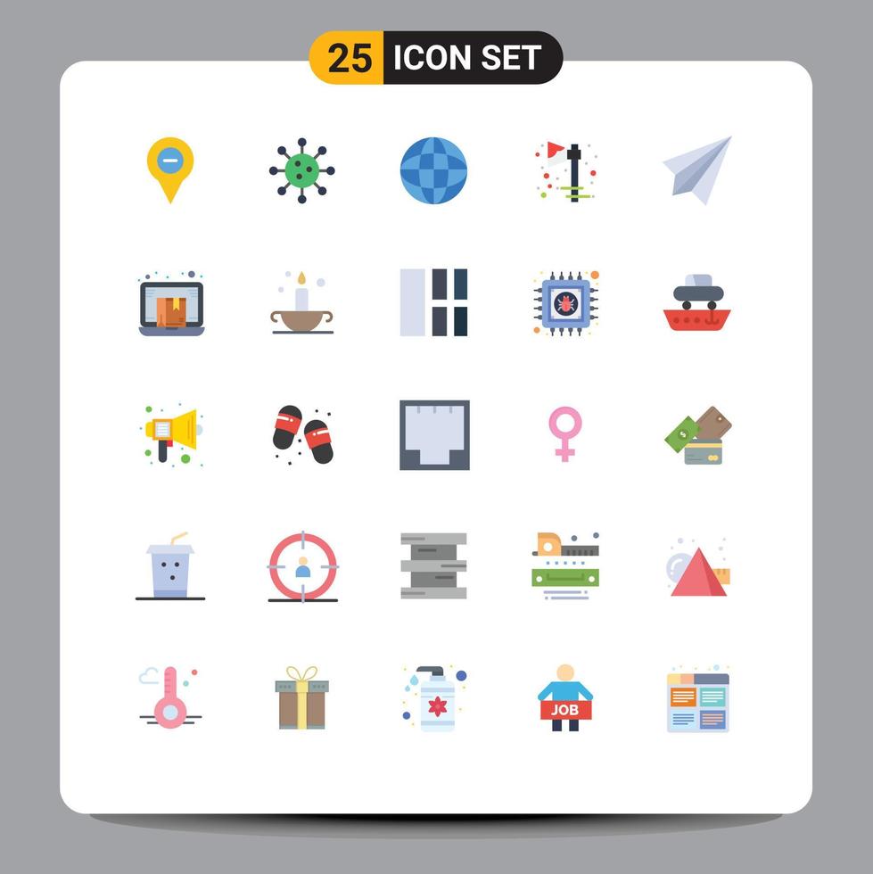 Universal Icon Symbols Group of 25 Modern Flat Colors of holiday celebration chemistry axe internet Editable Vector Design Elements