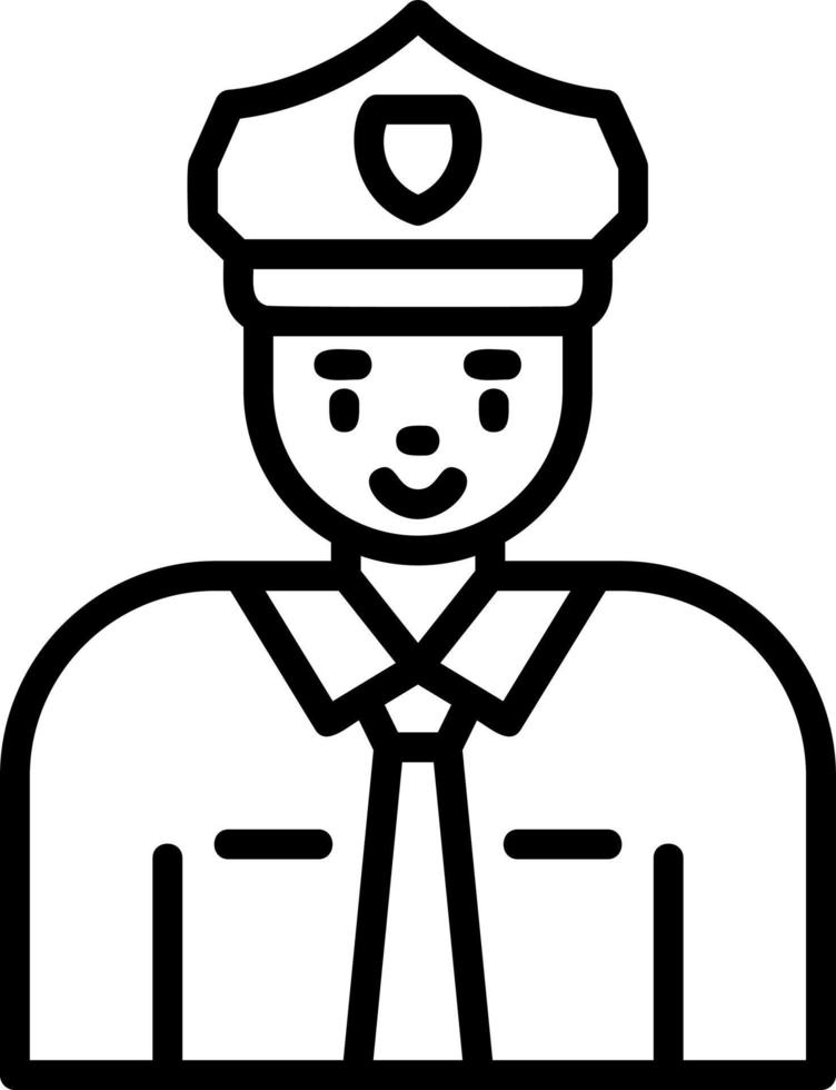 Policeman Vector Icon Design