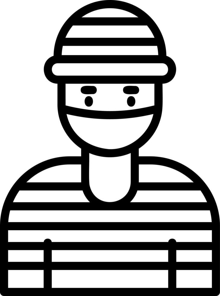 diseño de icono de vector de ladrón