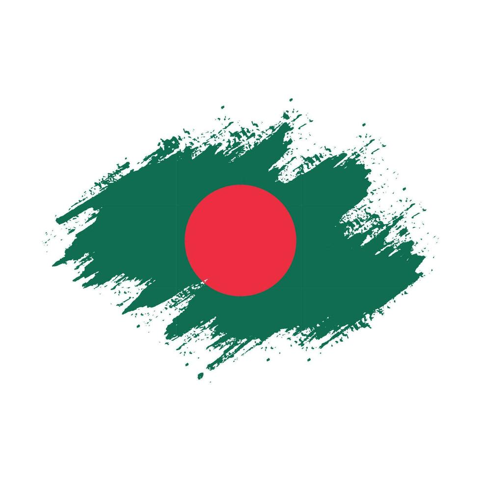 Distressed abstract Bangladesh flag vector