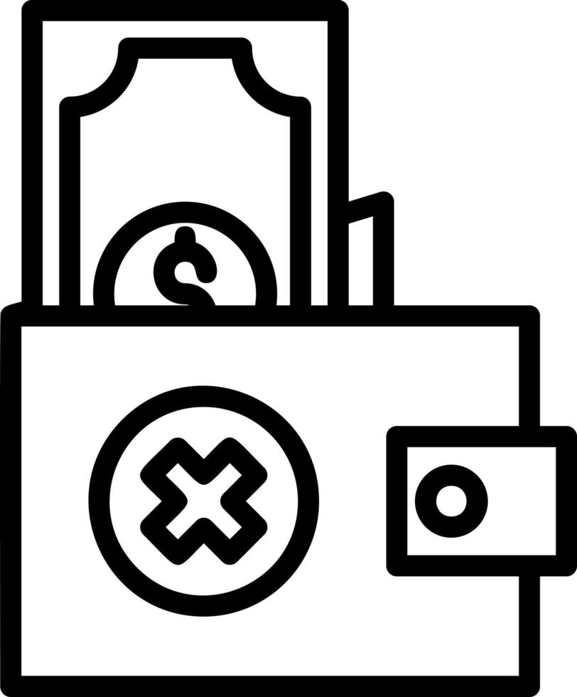 No Money Vector Icon Design