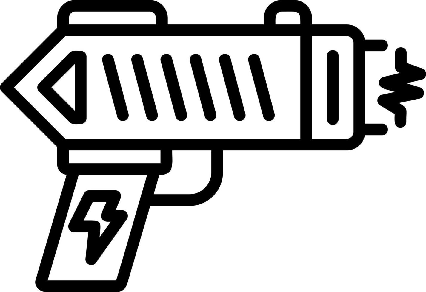 diseño de icono de vector de pistola de aturdimiento