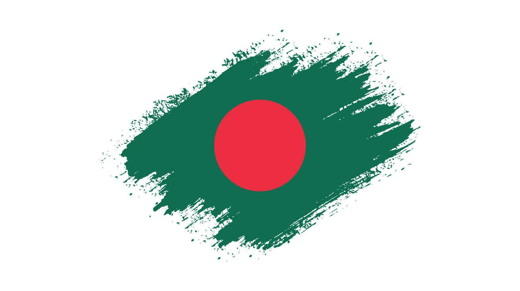 Grunge texture Bangladesh flag background vector