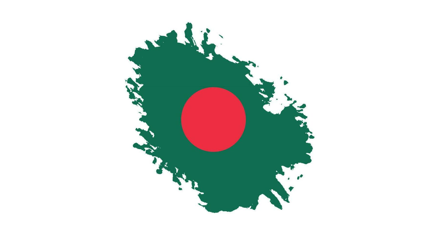 Brush stroke Bangladesh flag vector for free