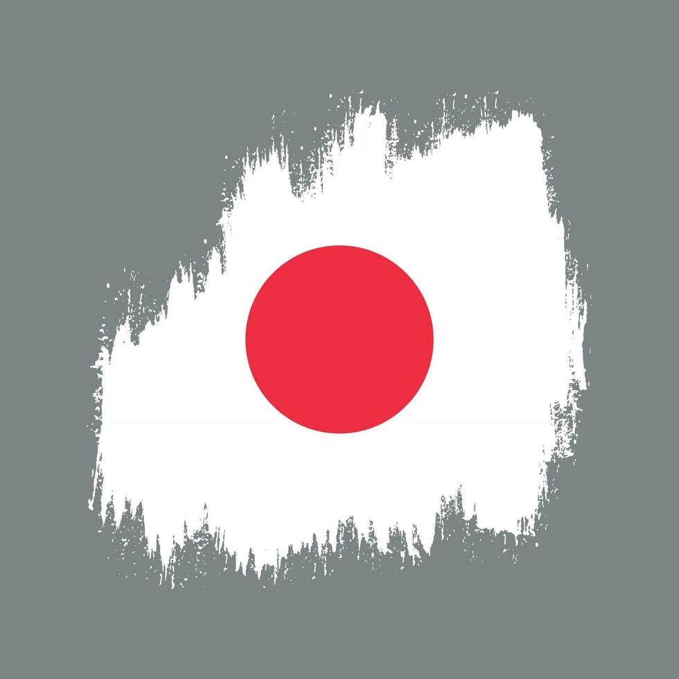 New Japan grungy flag vector