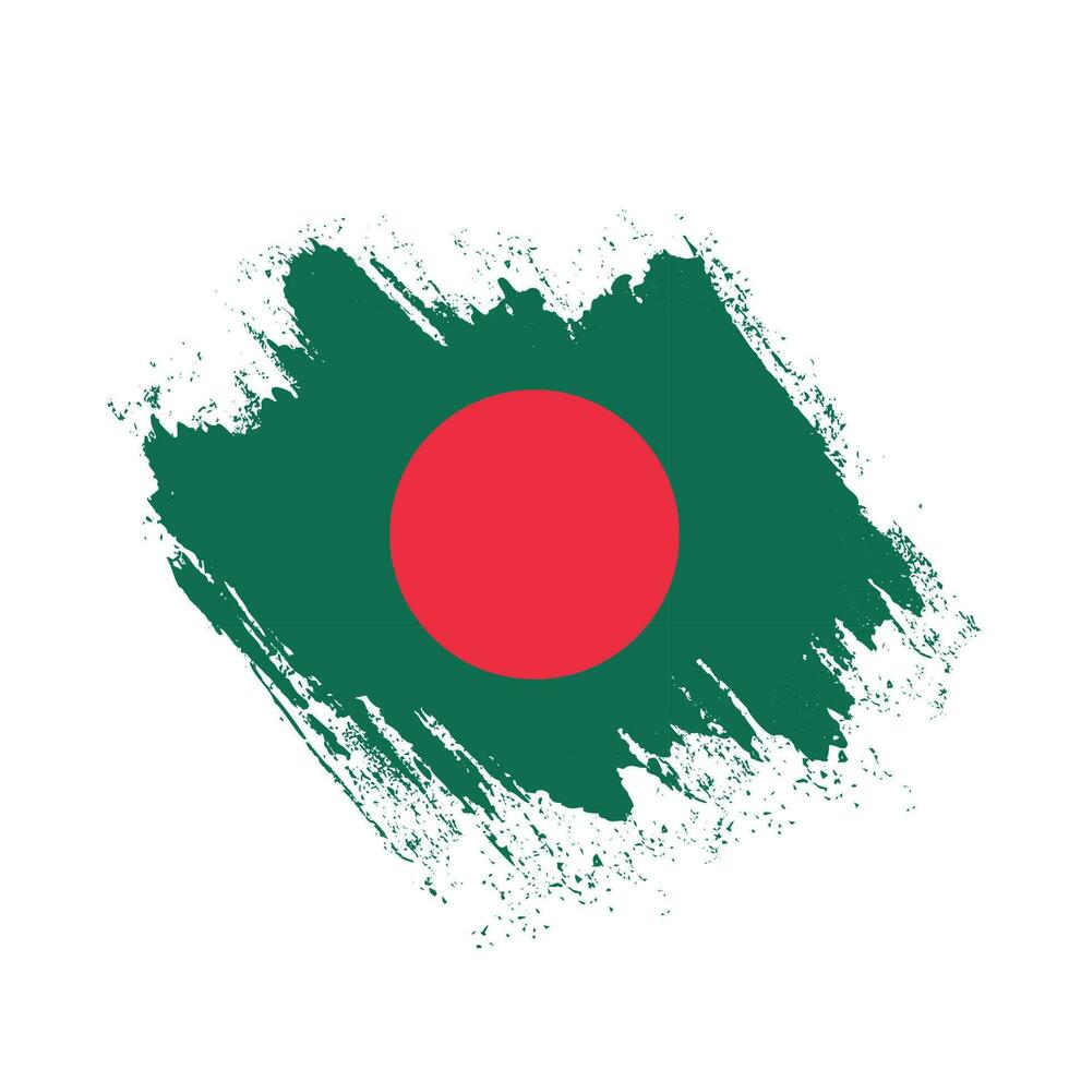 New hand paint Bangladesh abstract flag vector