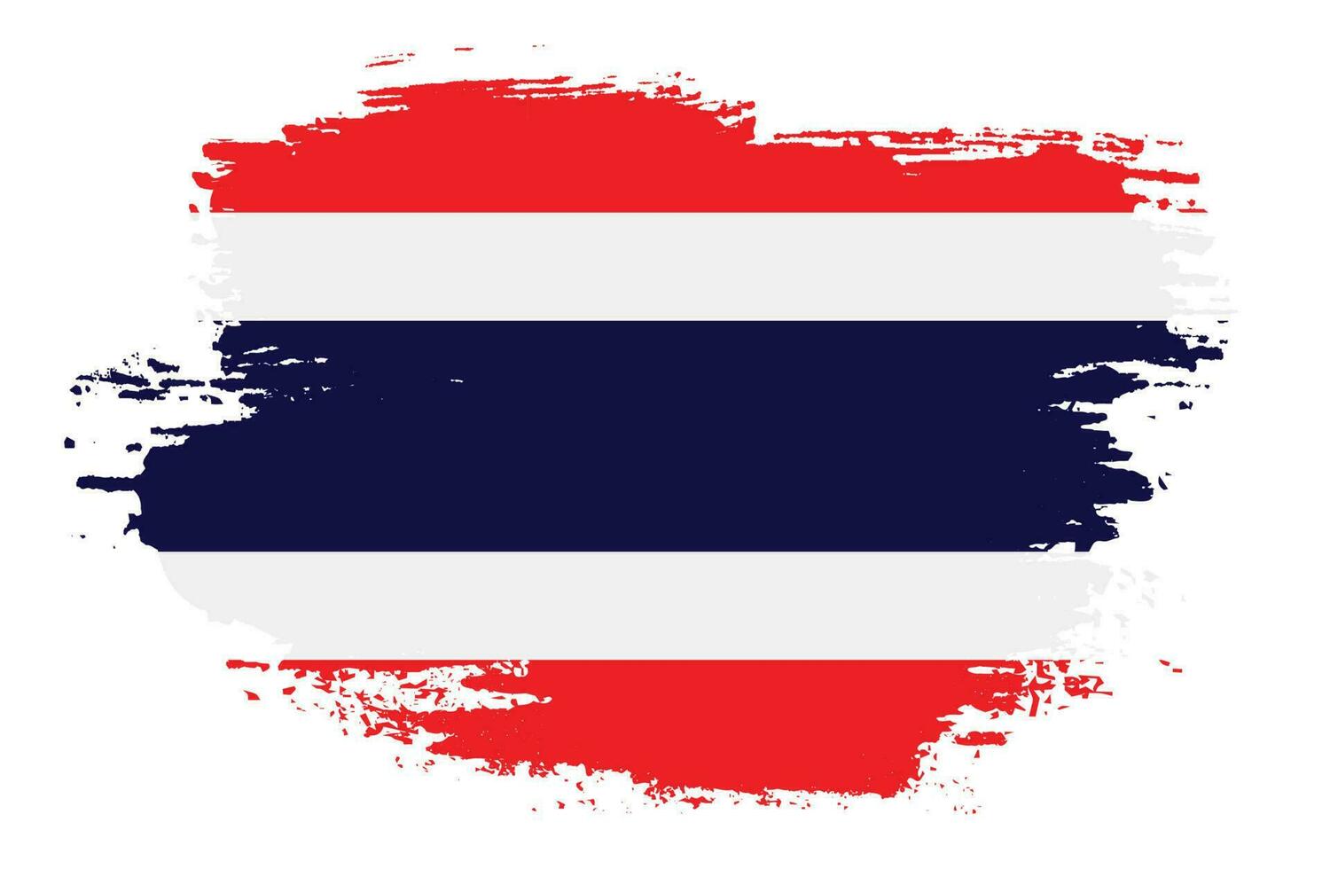 vector de bandera de tailandia de racha de pintura profesional