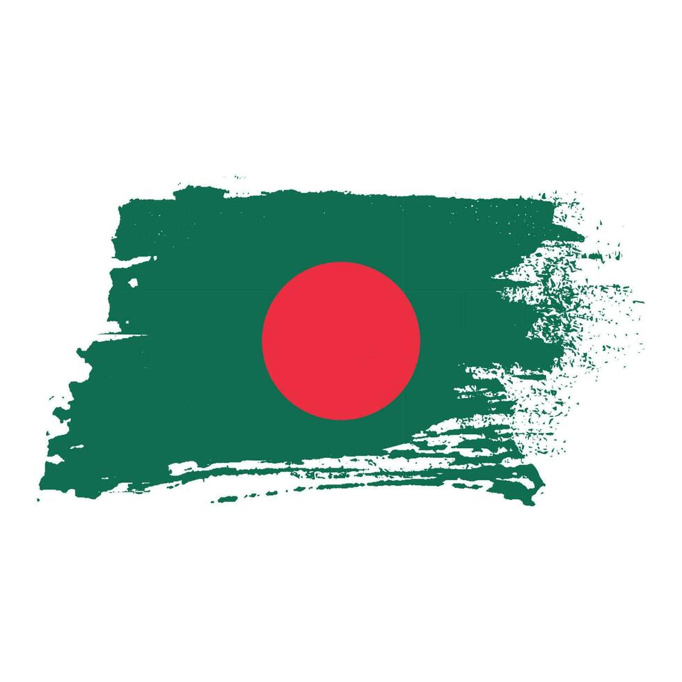 Abstract Bangladesh grunge flag vector