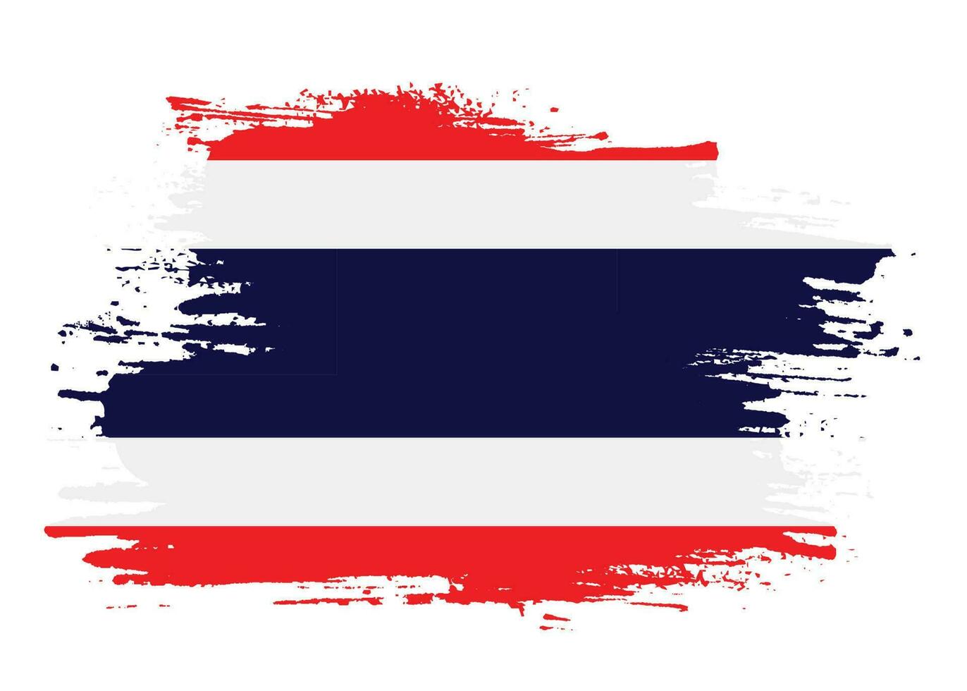 Grunge texture distressed Thailand flag vector