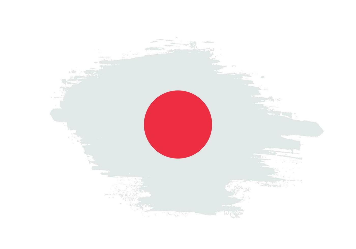 vector de bandera de japón angustiado desvanecido