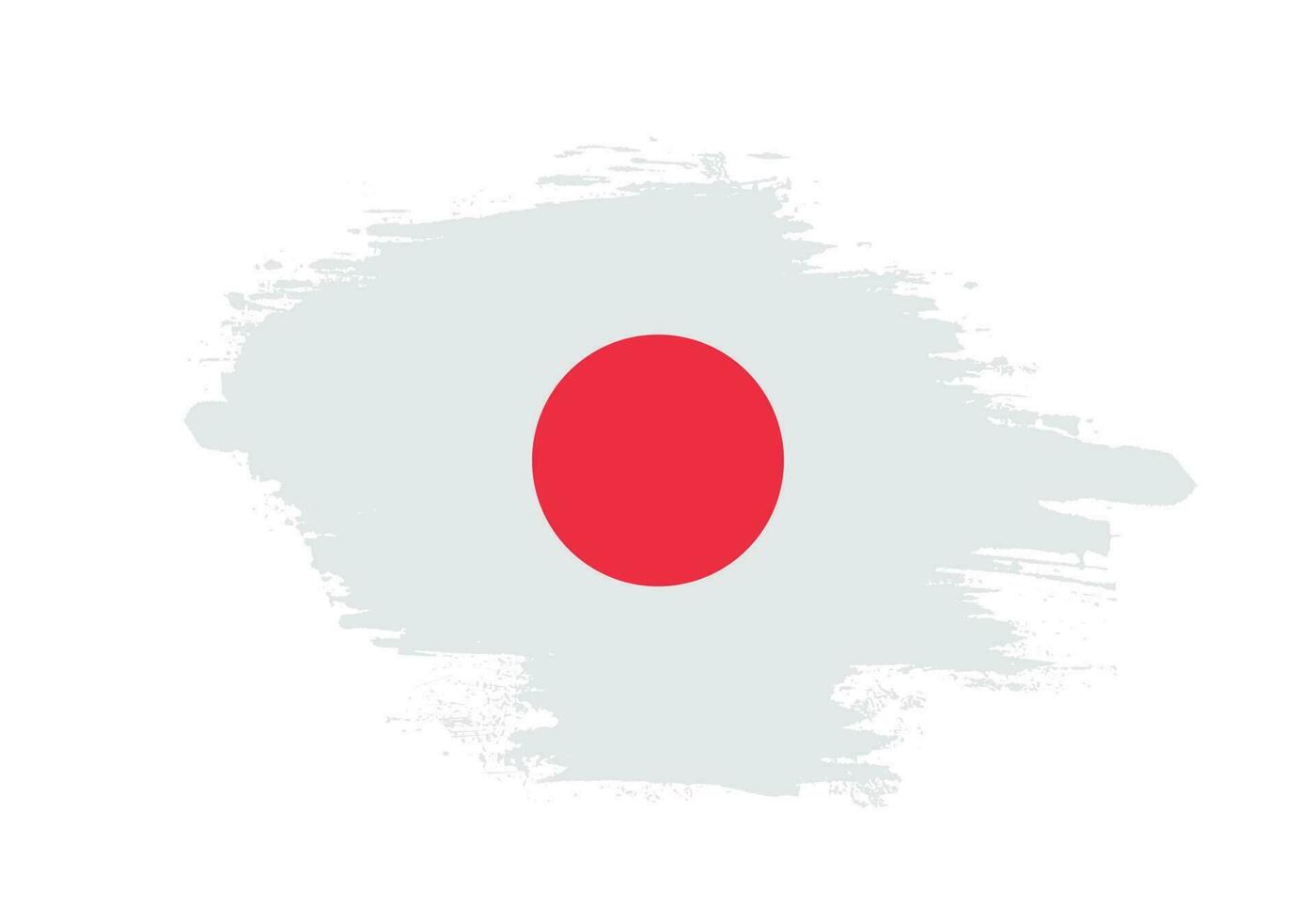 Faded distressed Japan flag vector