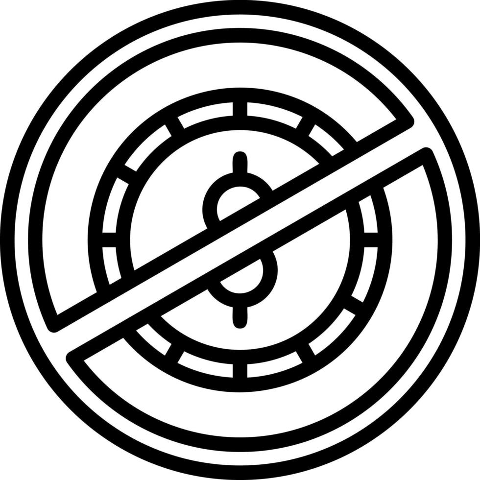 No Money Vector Icon Design