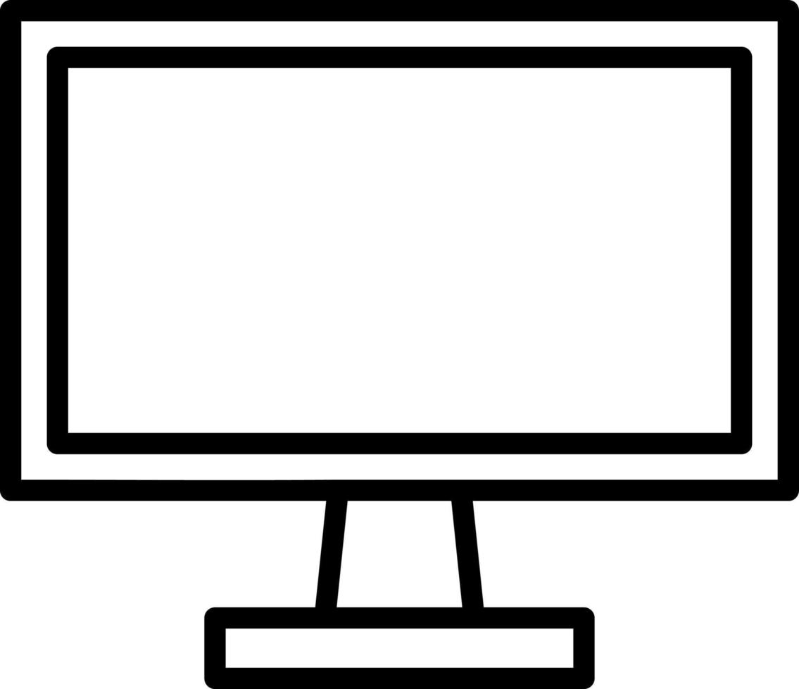 Monitor Screen Vector Icon Design
